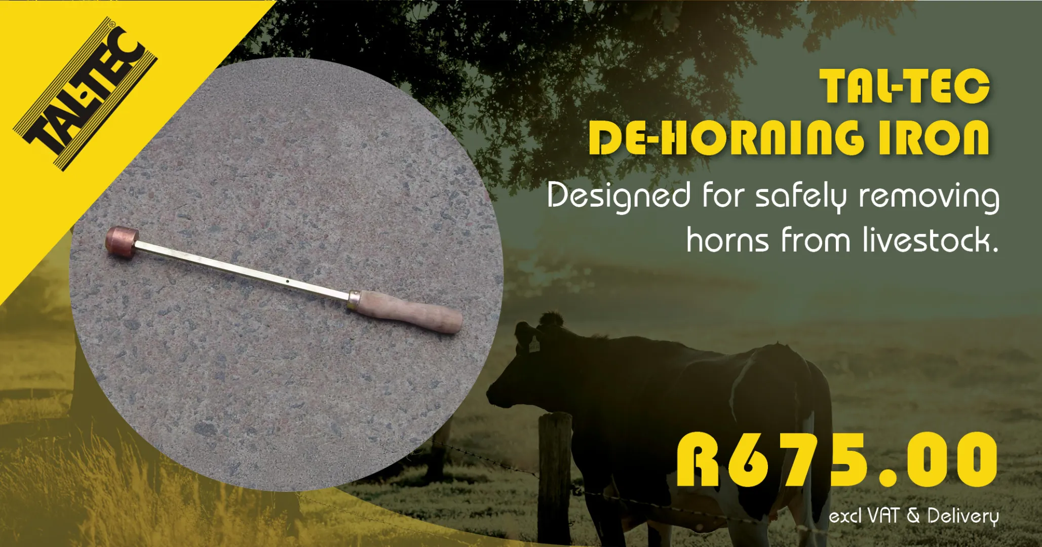 Designed for safely removing horn from livestock | Tal-Tec