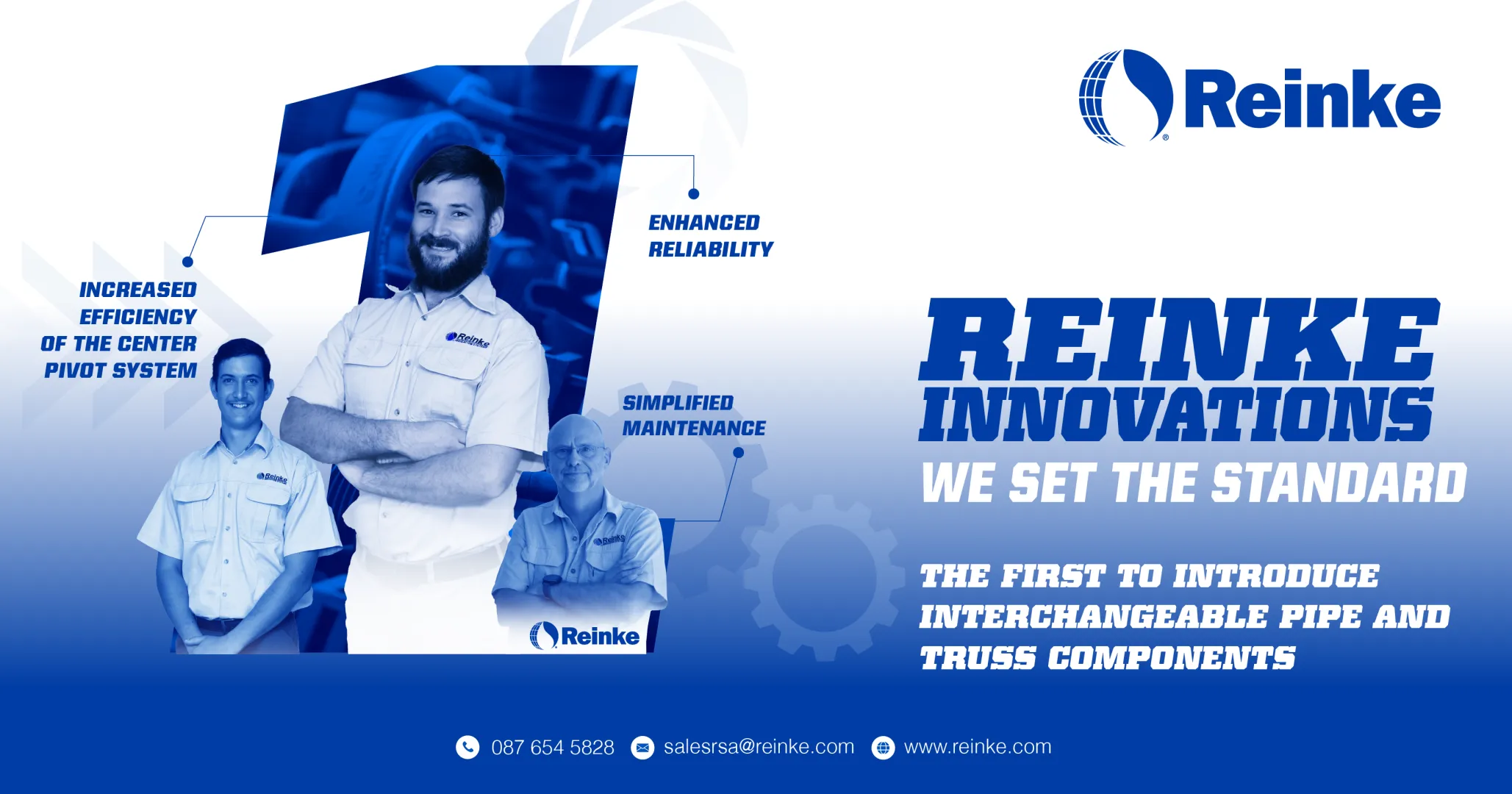 Reinke® innovations: Setting the standard with the first interchangeable pipe and truss components