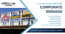 Corporate signage | Fritz J SA Group