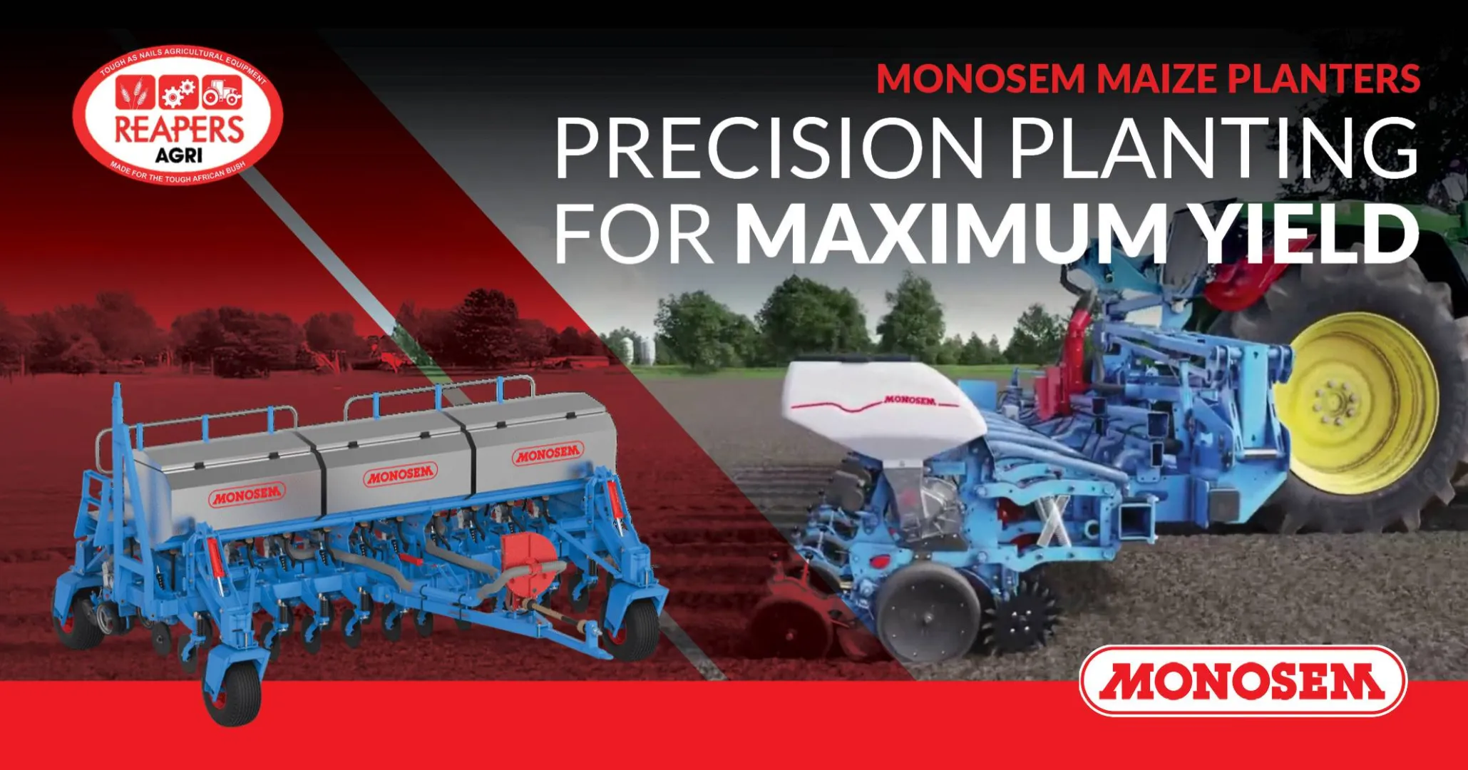 Monosem maize planters | Precision planting for maximum yield | Reapers Agri
