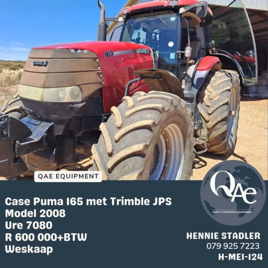 Case Puma 165 2008 Model JPS |  QAC Equipment