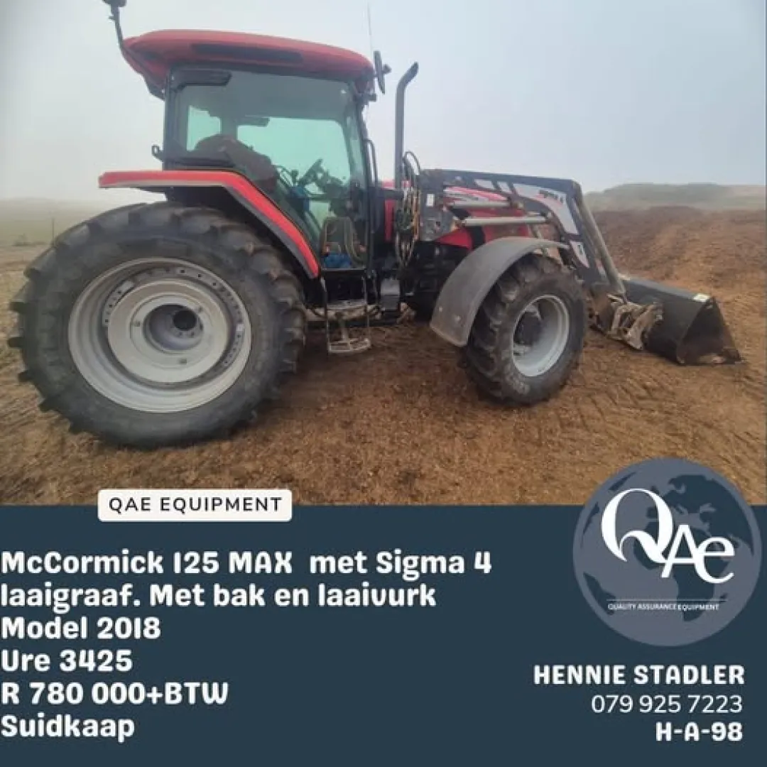 McCormick 125 Max met Sigma 4 Laaigraaf |  QAC Equipment