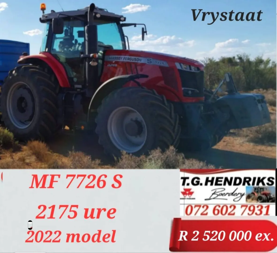 MF 7726 S 2175 ure 2022 model | T.G. Hendriks