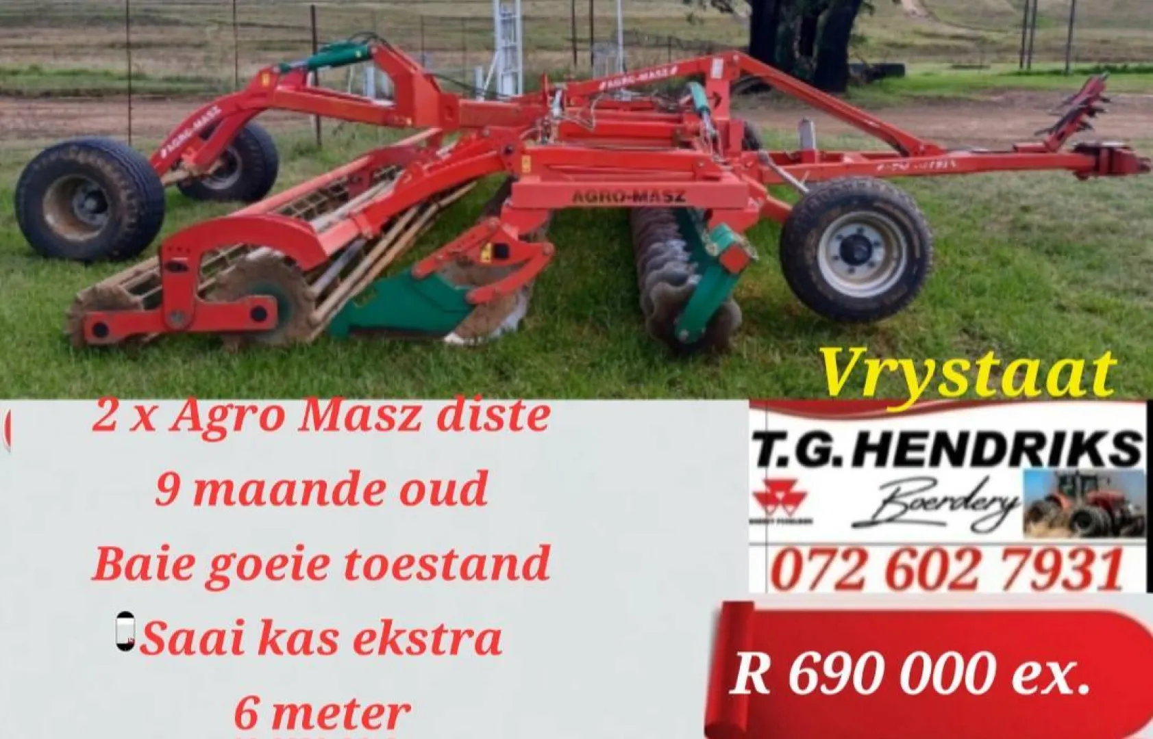 2 x Agro masz diste 9 maande oud | T.G. Hendriks