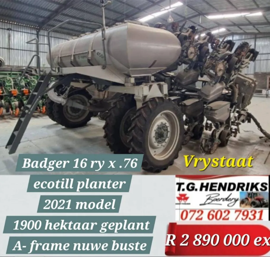 Badger 16 ry x 76 ecotill planter 2021 model | T.G. Hendriks