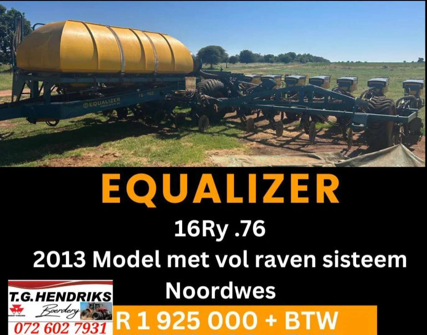 Equalizer 16Ry.76 / 2013 model | T.G. Hendriks