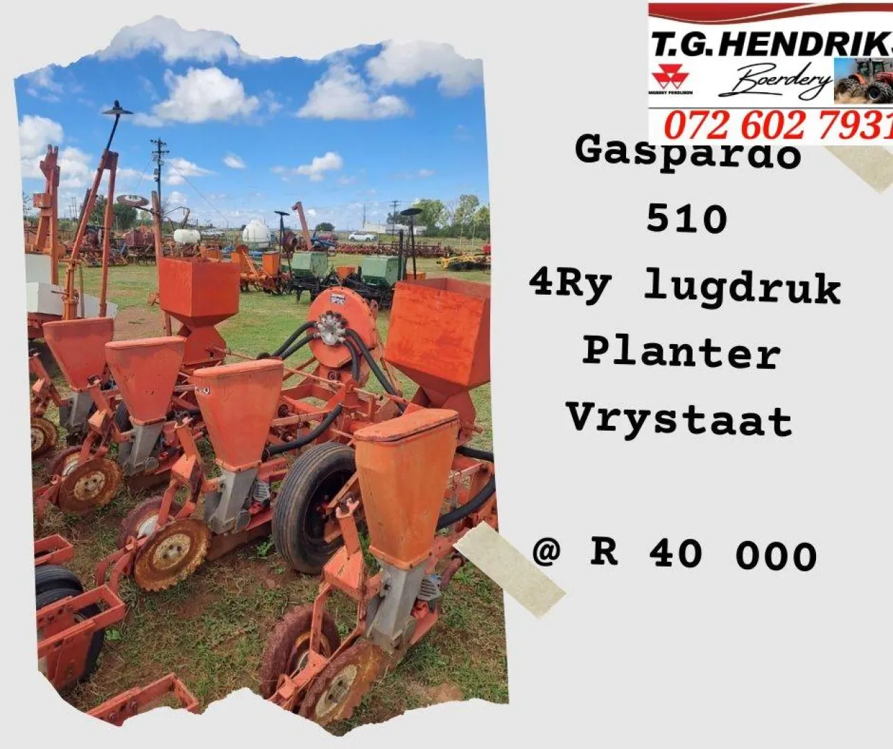 Gaspardo 510 4Ry lugdruk | T.G. Hendriks