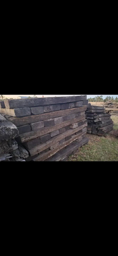 Railway sleepers about 8000 in total