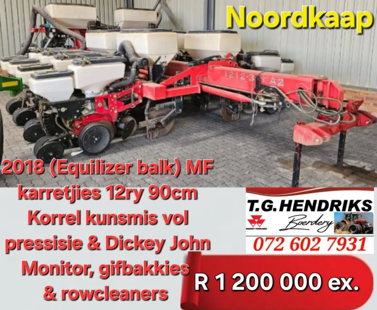 2018 Equilizer balk MF karretjies 12ry 90cm | T.G. Hendriks