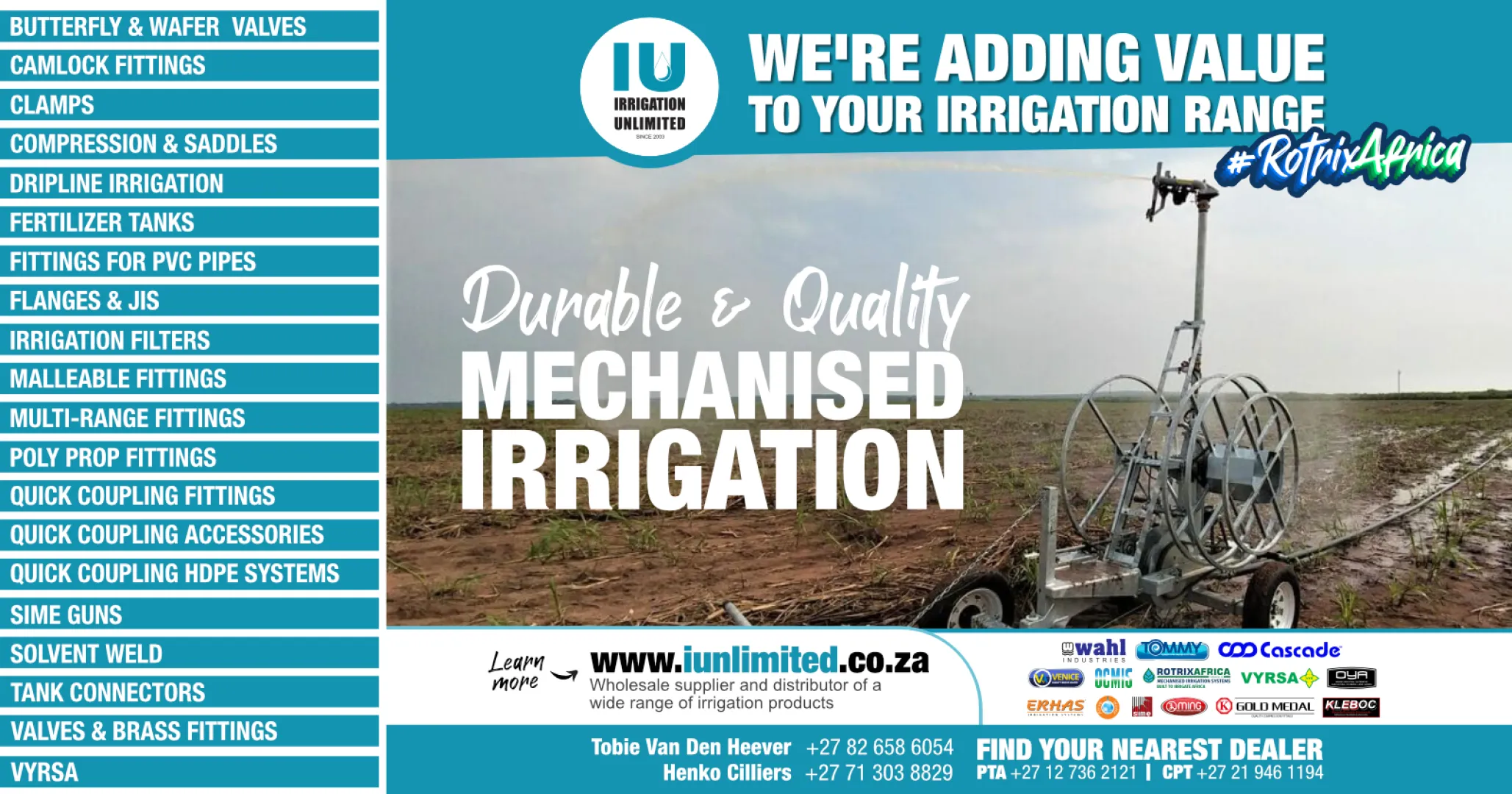 Durable &amp; quality mechanised irrigation | Irrigation Unlimited