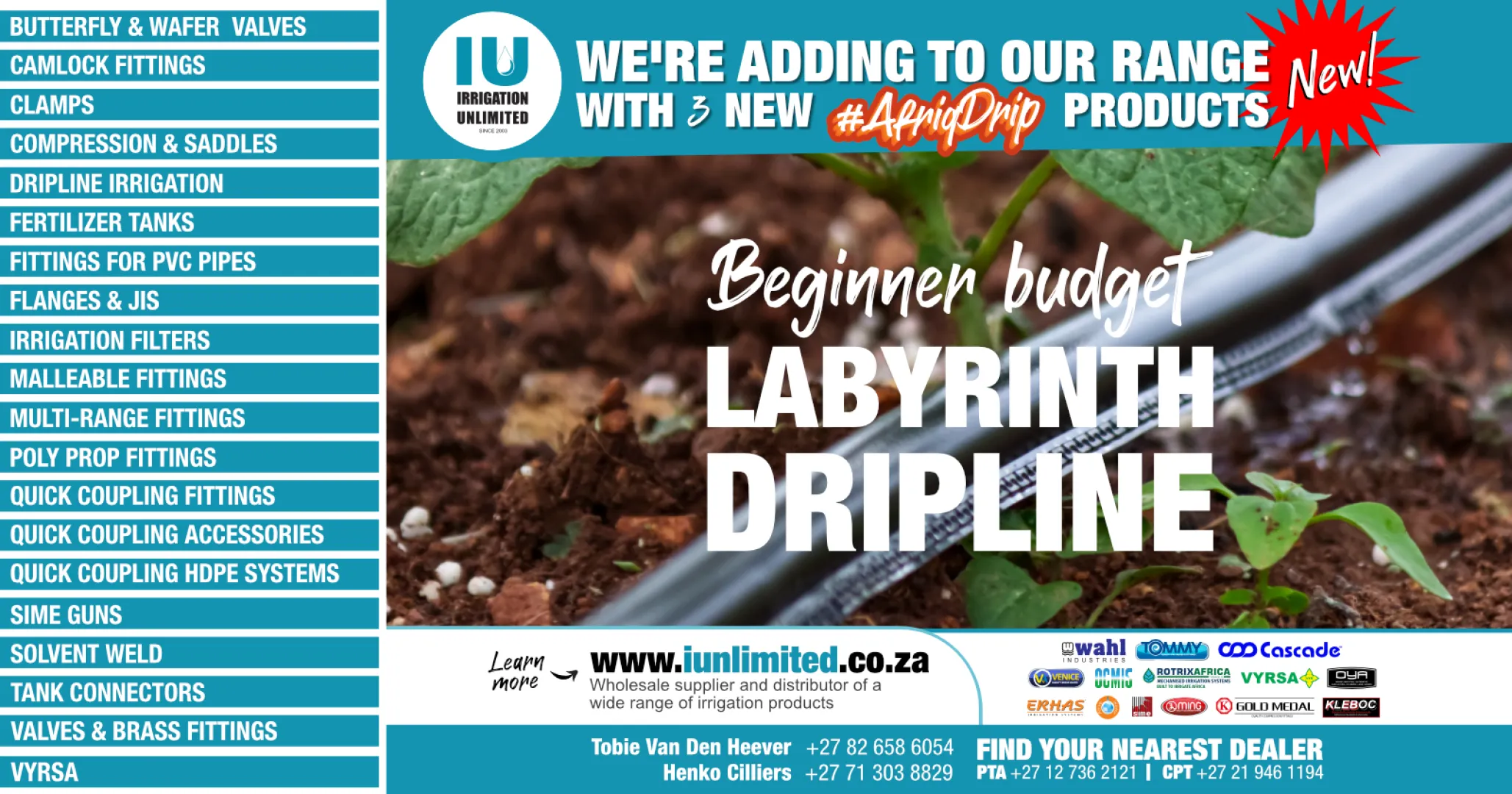 Labyrinth dripline | Irrigation Unlimited