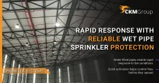 Rapid response with reliable wet pipe sprinkler protection | CKM Group