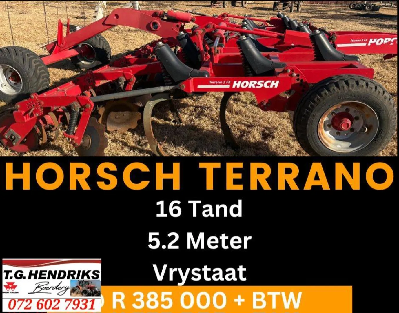 Horsch terrano 16 tand | T.G. Hendriks