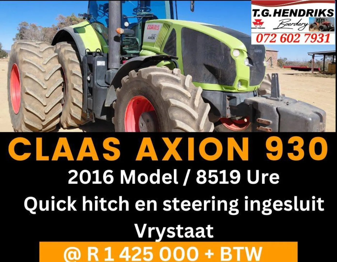 Claas axion 930 | T.G. Hendriks