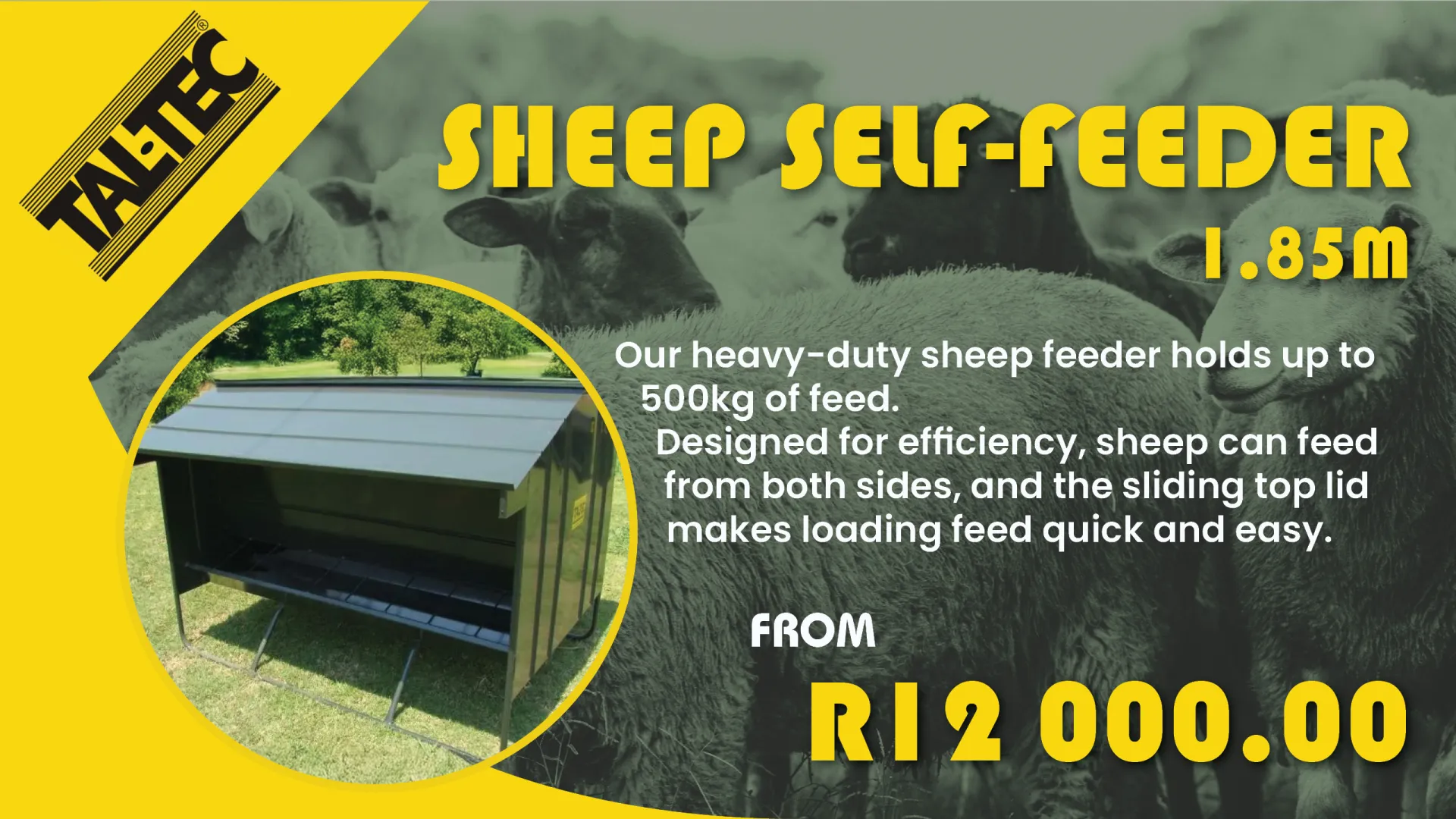 Sheep self-feeder (1,85m) | Tal-Tec