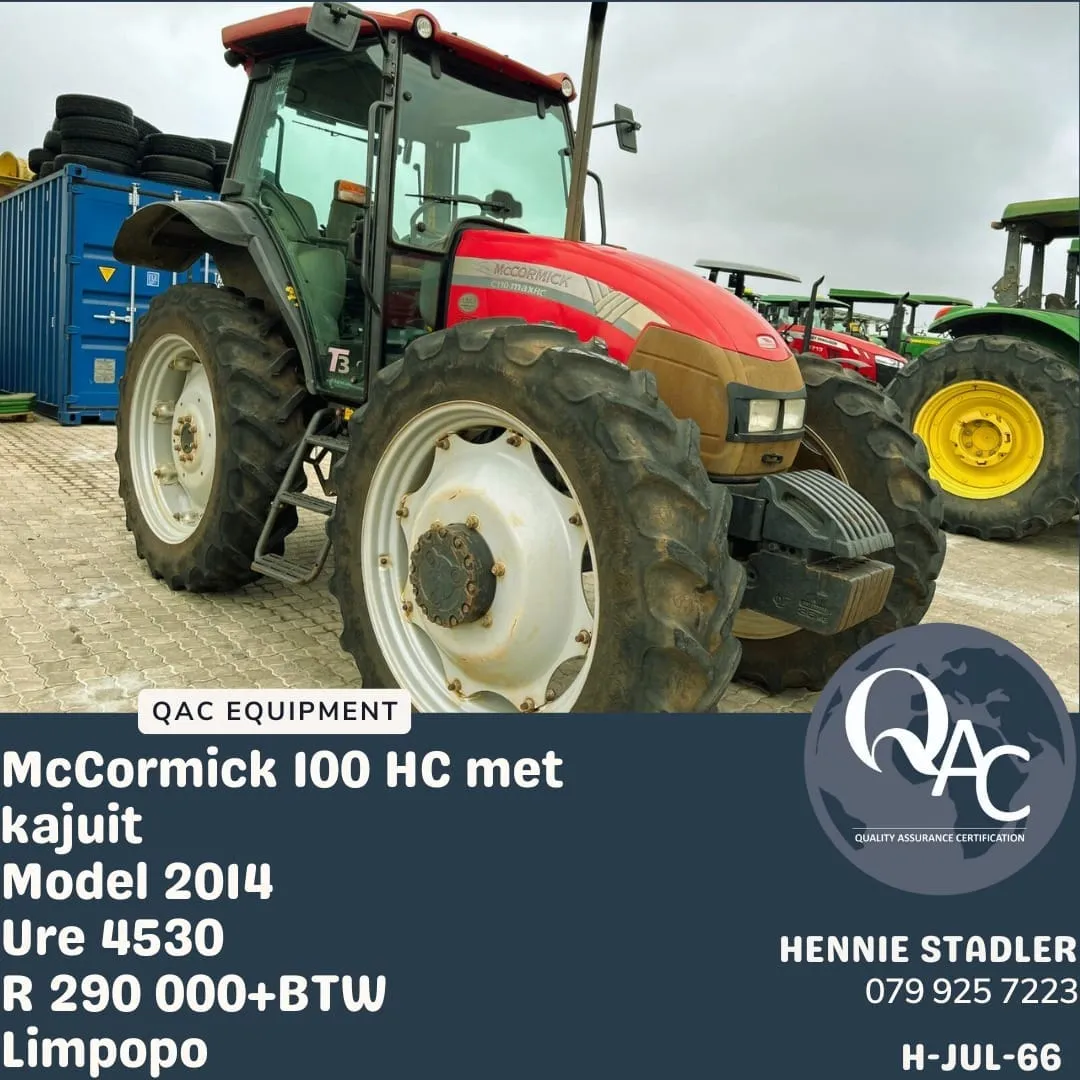 McCormick 100HC met kajuit | QAC Equipment