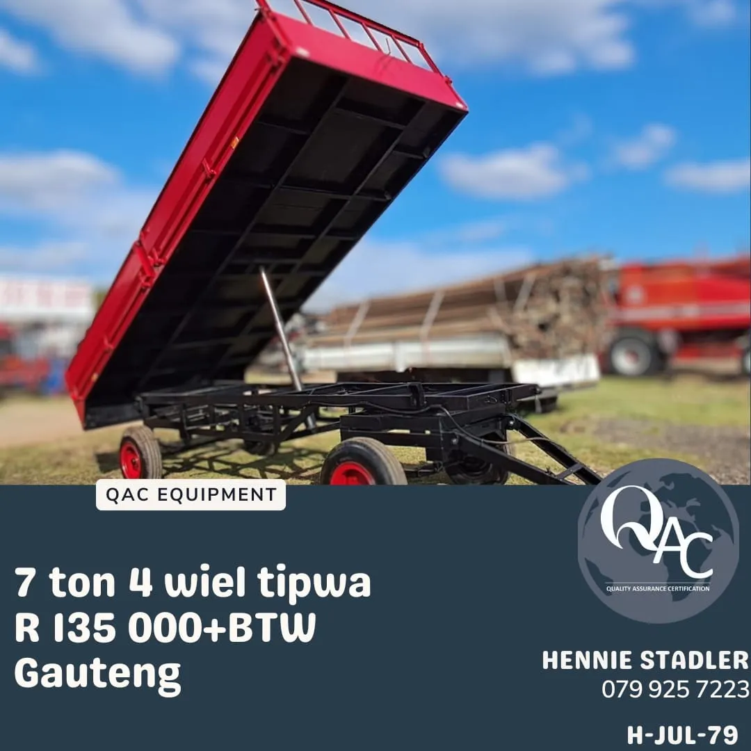 7 Ton 4 wiel Tipwa | QAC Equipment