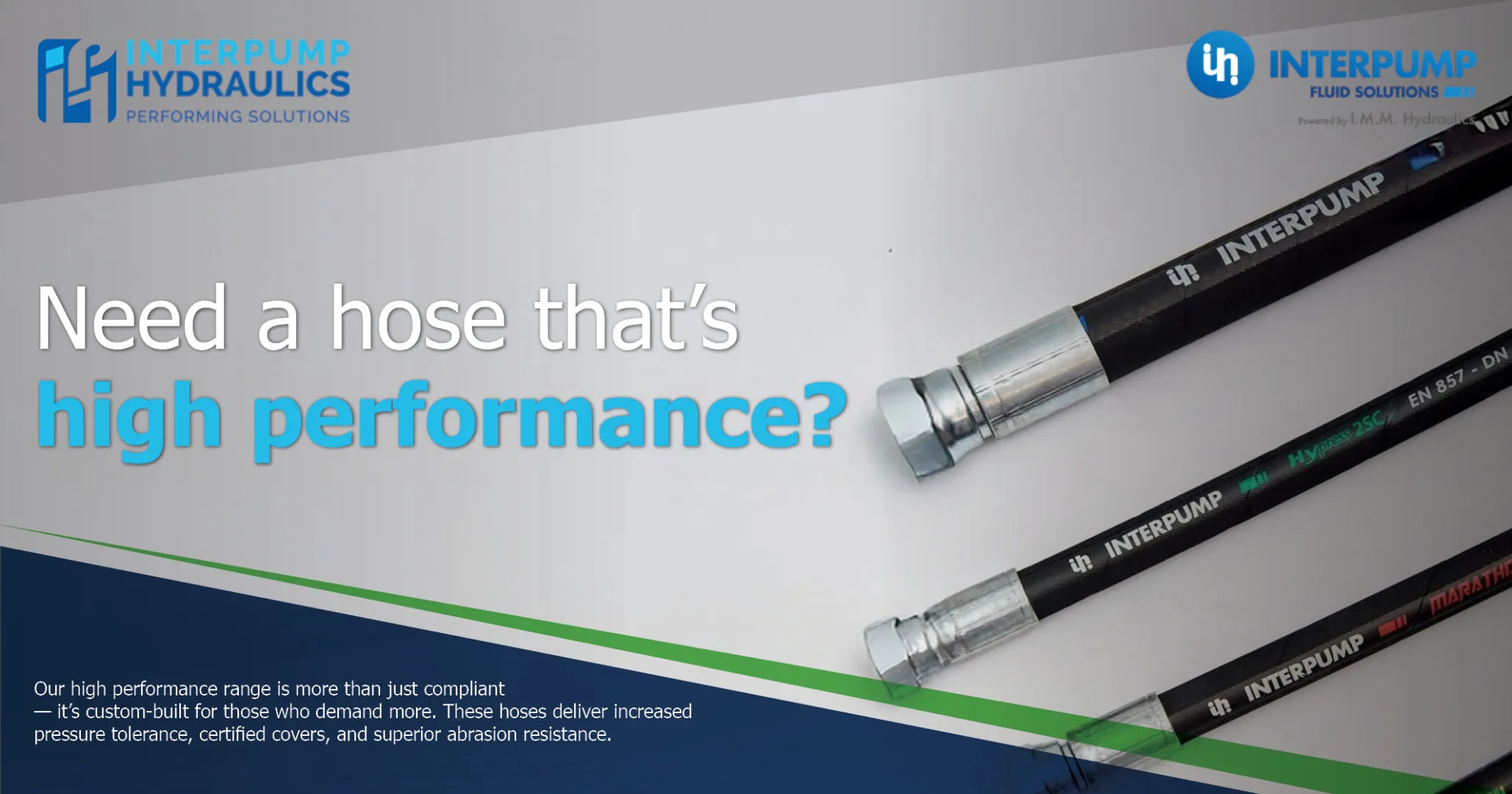 Need a hose that's high performance?  | Interpump Hydraulics South Africa