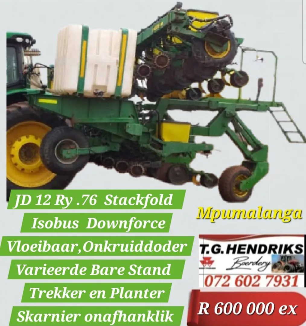 John Deere 12 Ry .76 Stackfold Isobus | T.G. Hendriks