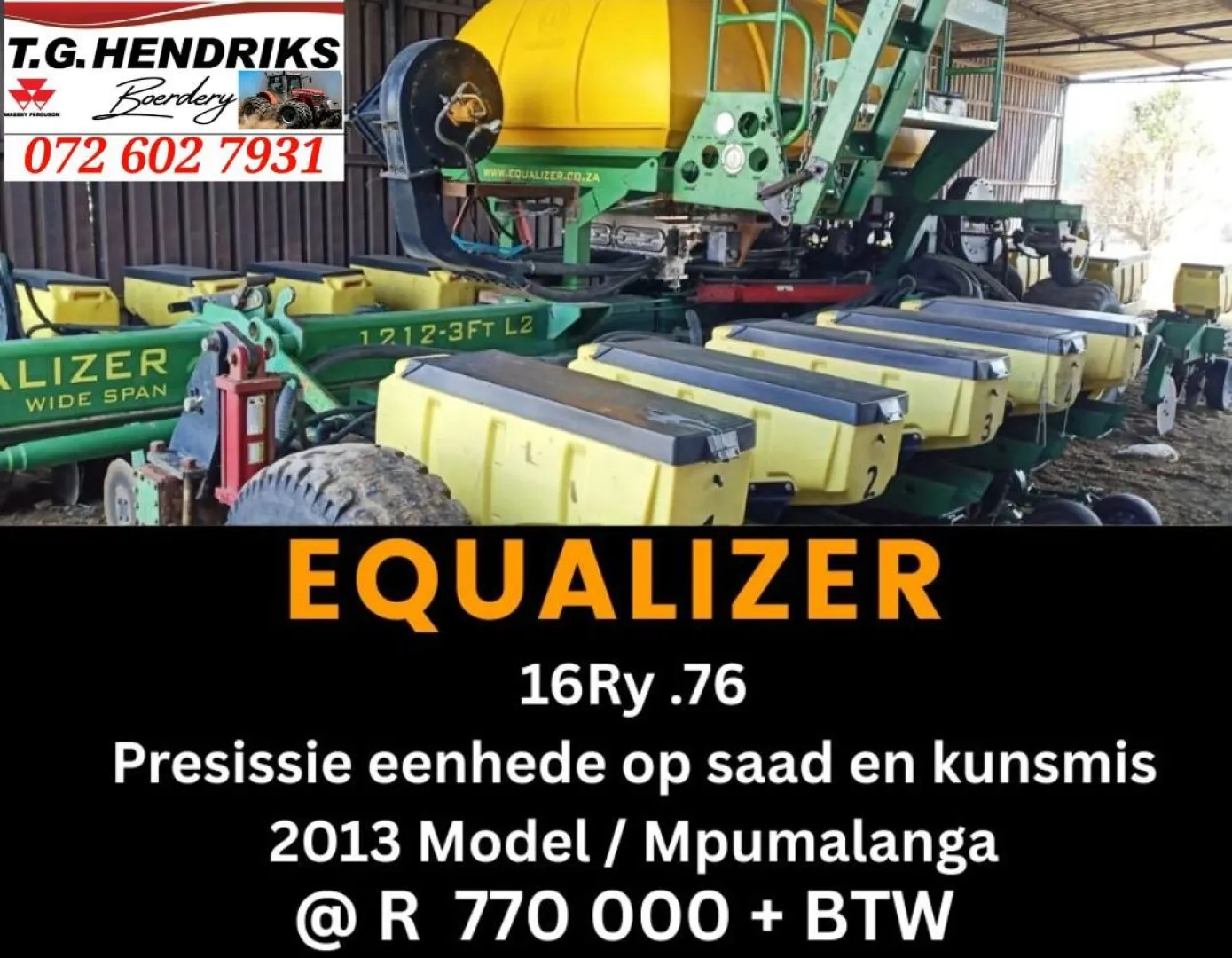 Equalizer 16Ry.76 | T.G. Hendriks