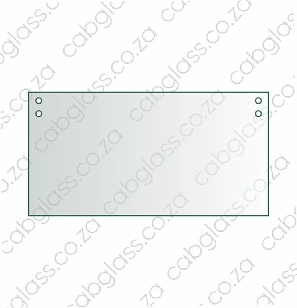 REAR CAB GLASS LOWER 25% | CAT TLB E-SER (416E - 450E) BACKHOE | Cabglass