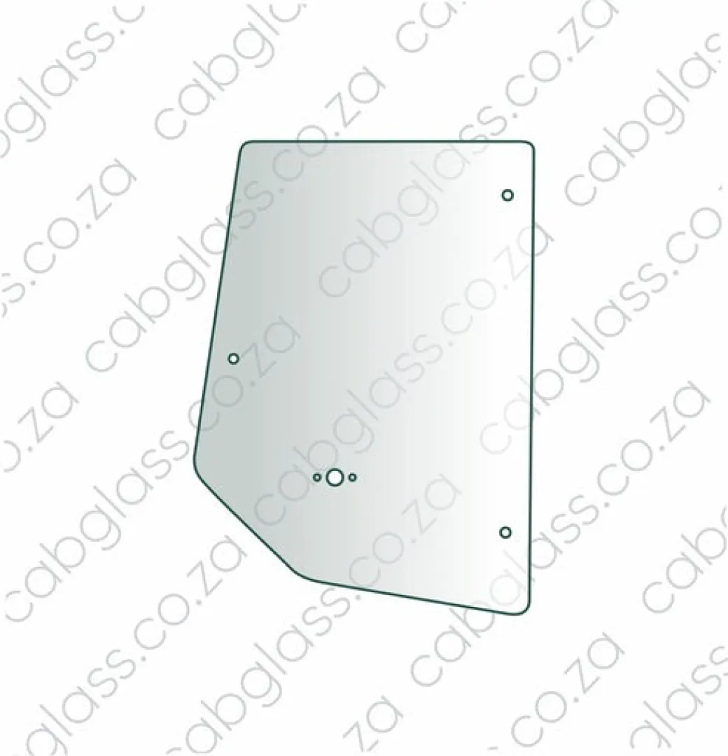 DOOR UPPER LH | CAT TLB D-SER BACKHOE | Cabglass