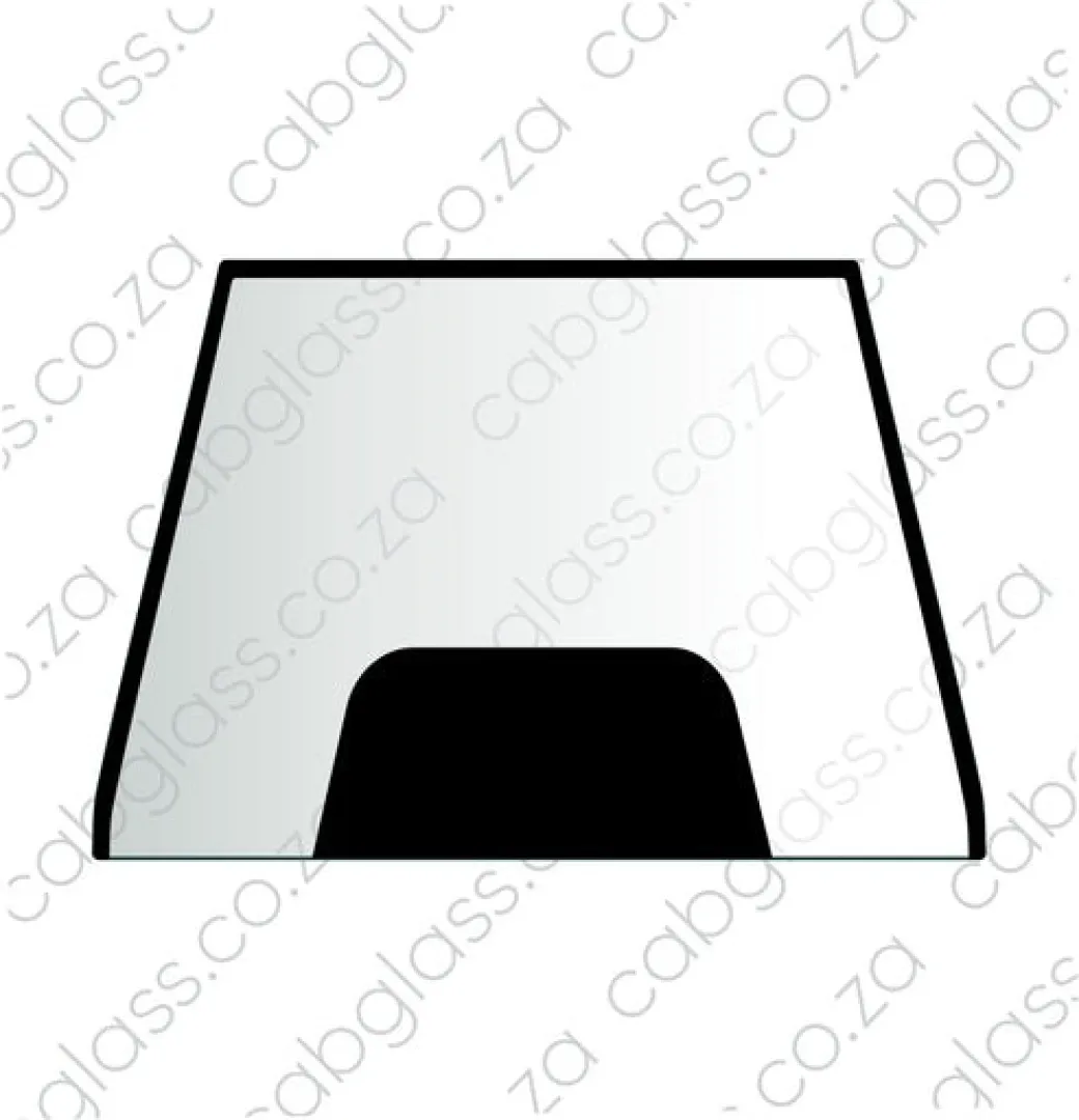 FRONT | CAT TLB C-SER BACKHOE | Cabglass