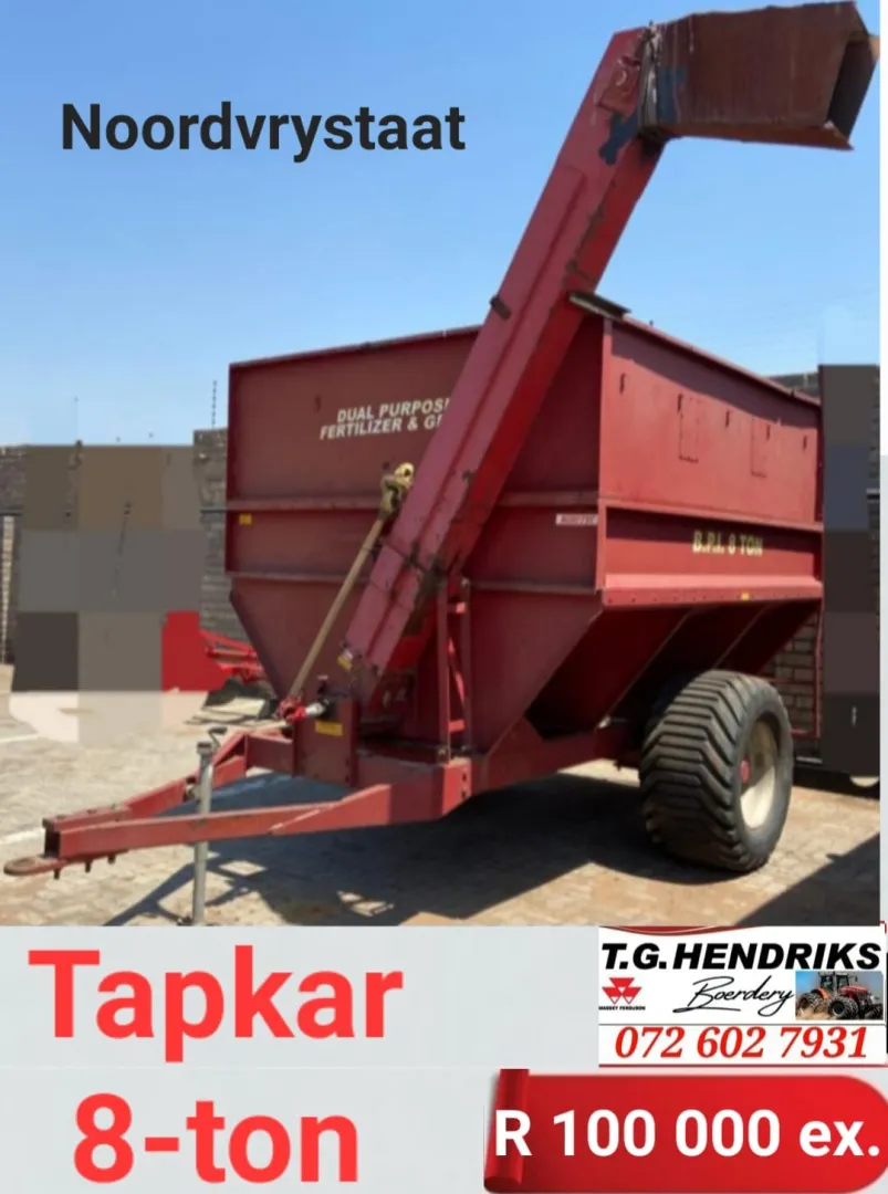 Tapkar 8-Ton | T.G Hendriks boerdery