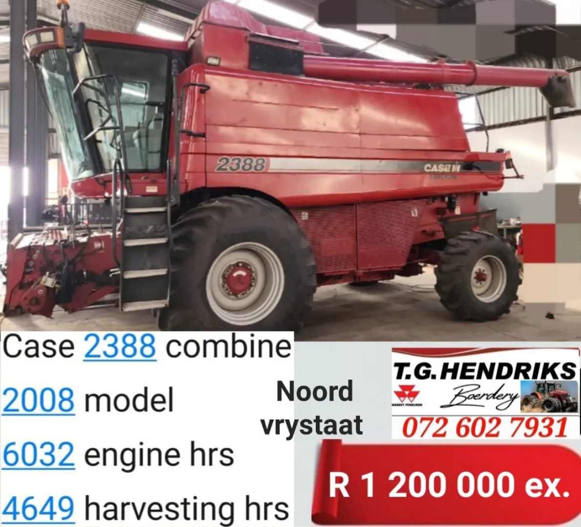 Case 2388 Combine | T.G Hendriks boerdery