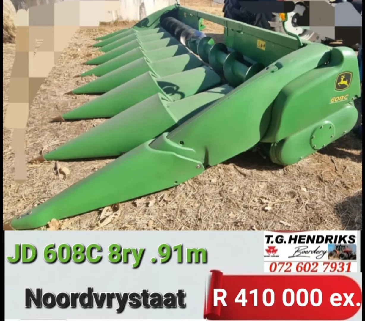 John Deere 608C 8ry .91m | T.G Hendriks boerdery
