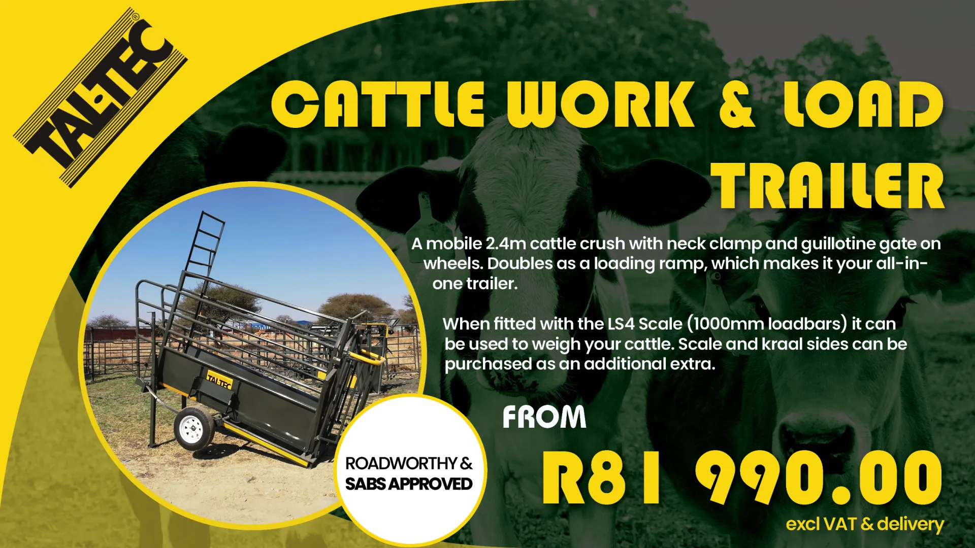 Mobile work and load trailer | Tal-Tec