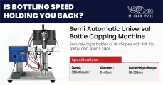 Semi Automatic Universal Bottle Capping Machine | Rhino-pak