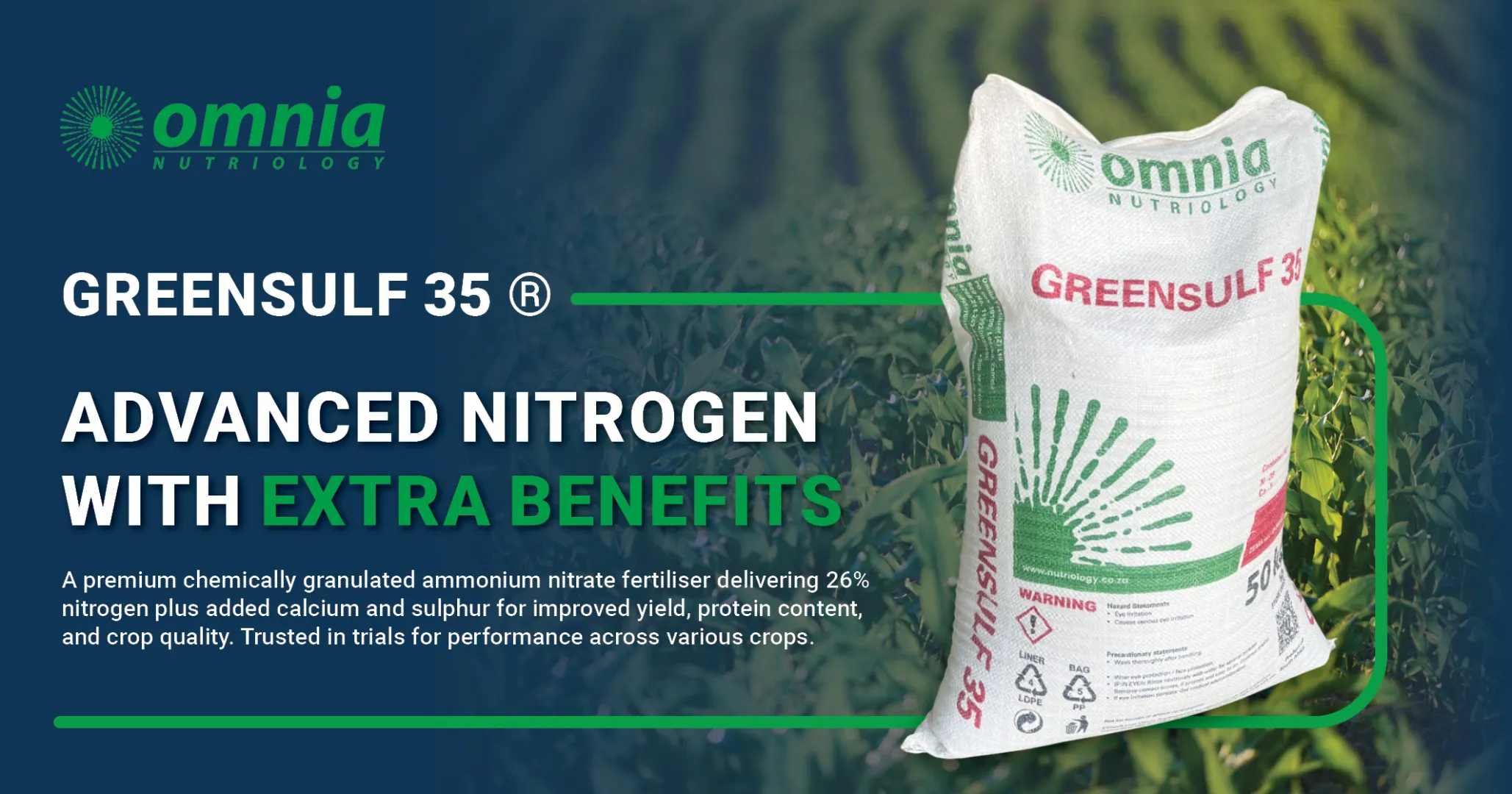Advanced nitrogen with extra benefits | Omnia | Omnia Zambia