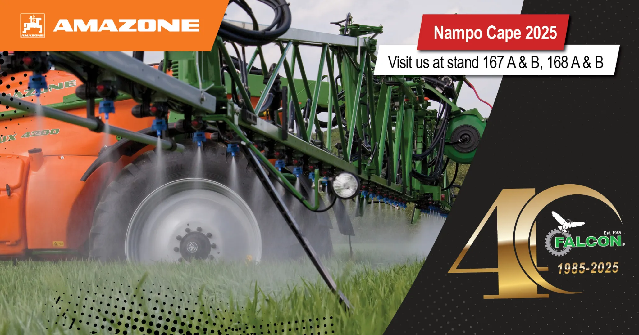 Visit us at NAMPO Cape 2025 | Stands E1 &amp; E20 | Falcon Equipment