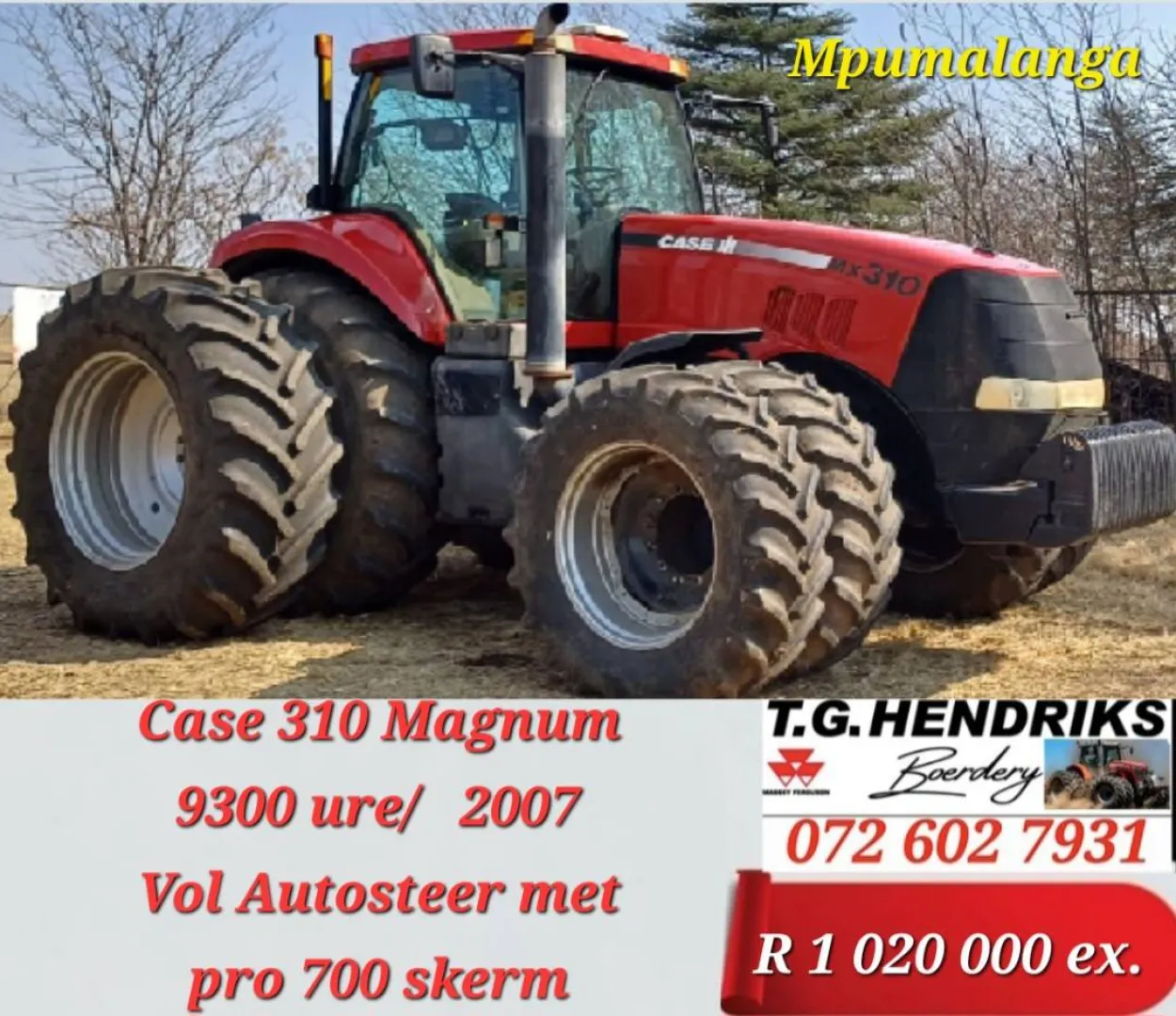 Case 310 Magnum 9300 ure 2007 model | T.G. Hendriks
