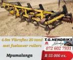 4.8m Vibroflex 20 tand met fuelsaver rollers | T.G. Hendriks