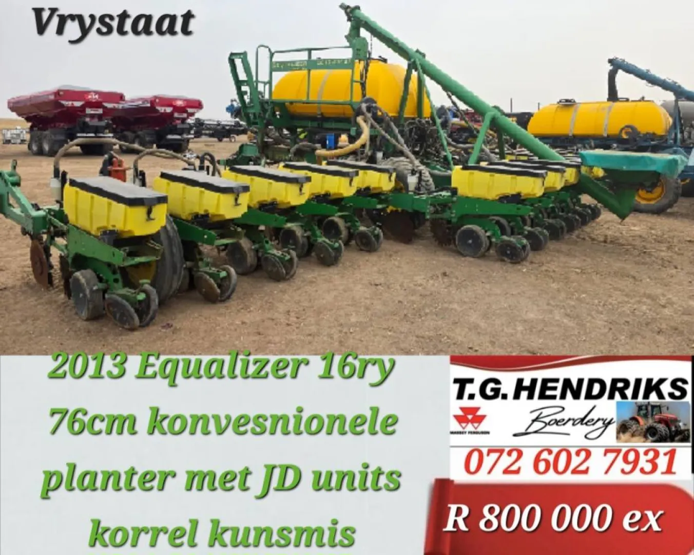 2013 Equalizer 16ry 76cm konvesnionele planter | T.G. Hendriks