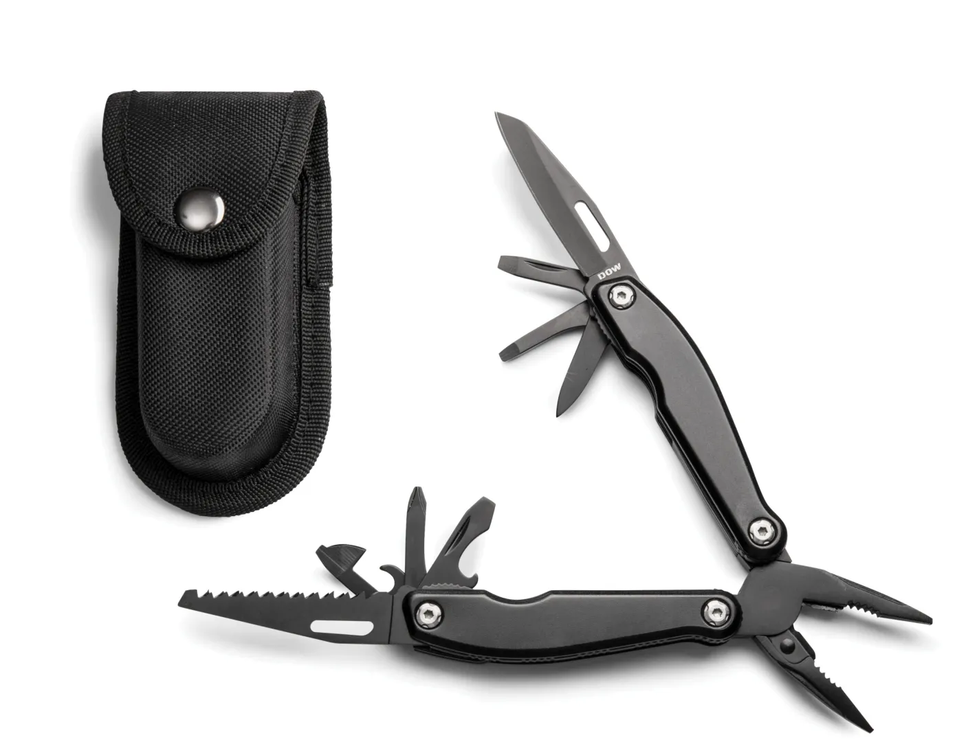 DOW. Multi-Tool, 13-Functions, Black with Pouch (K2297) | Outdoor Innovation