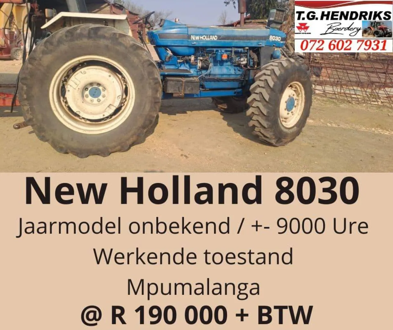 New Holland 8030 | T.G. Hendriks
