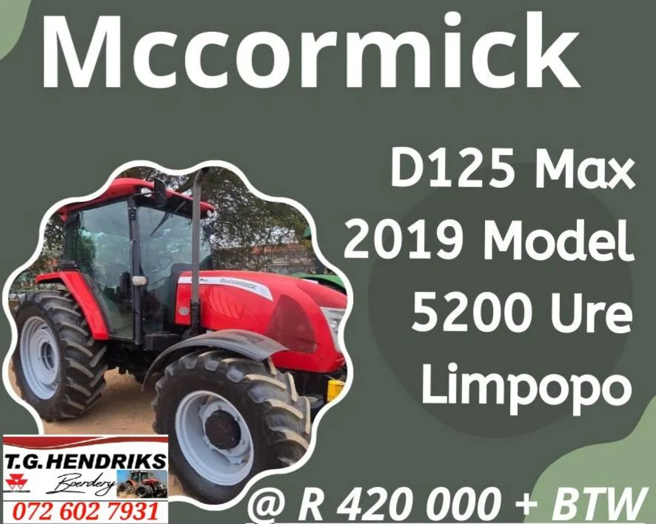 Mccormick D125 Max | T.G. Hendriks