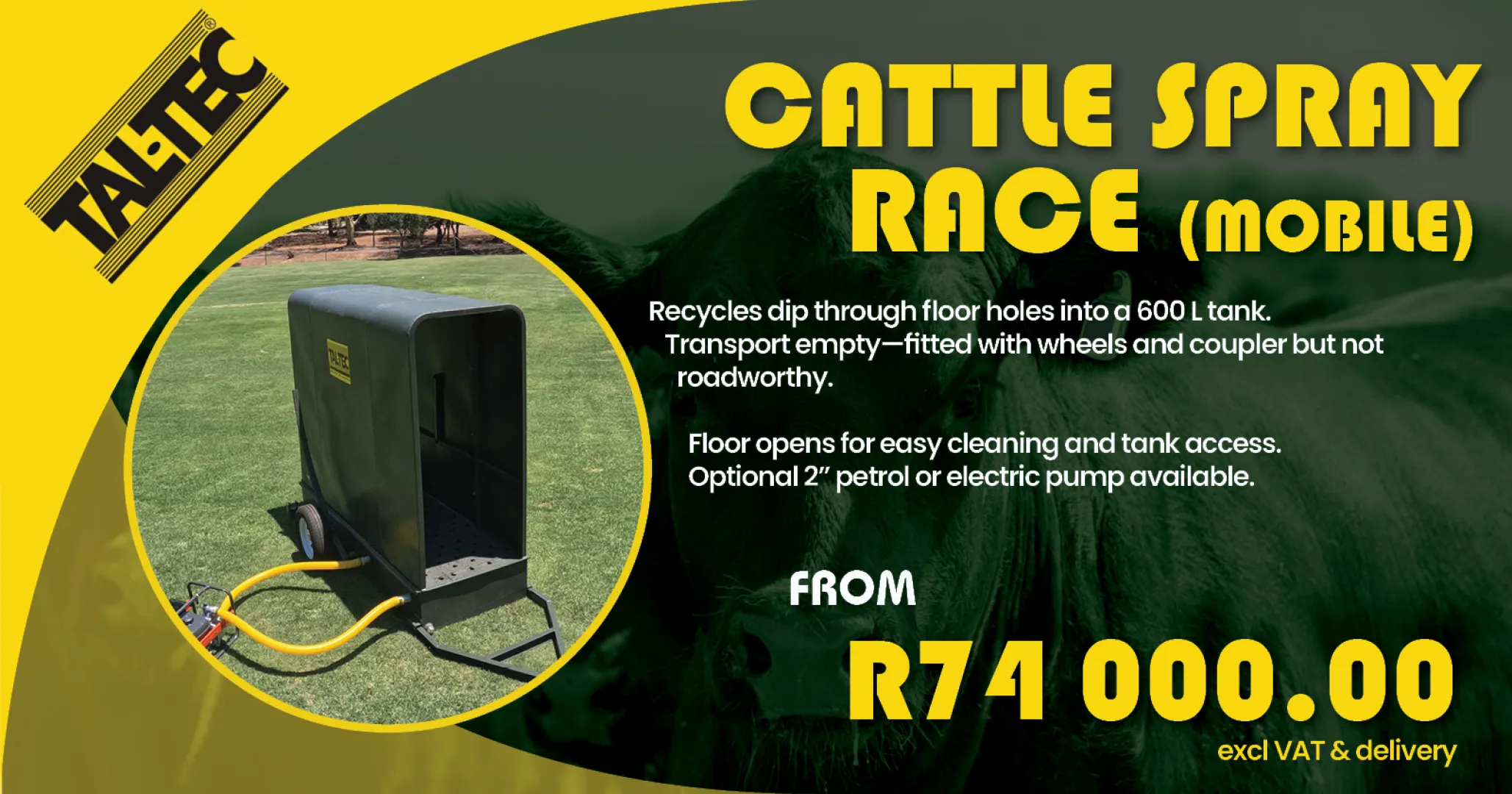 Cattle Spray Race (Mobile) | Tal-Tec