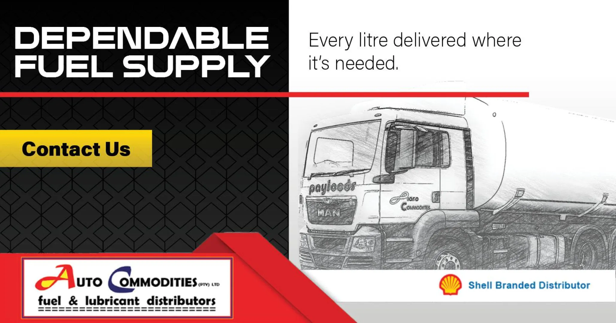 Direct fuel &amp; lubricant delivery | Your trusted Shell branded distributor | Auto Commodities