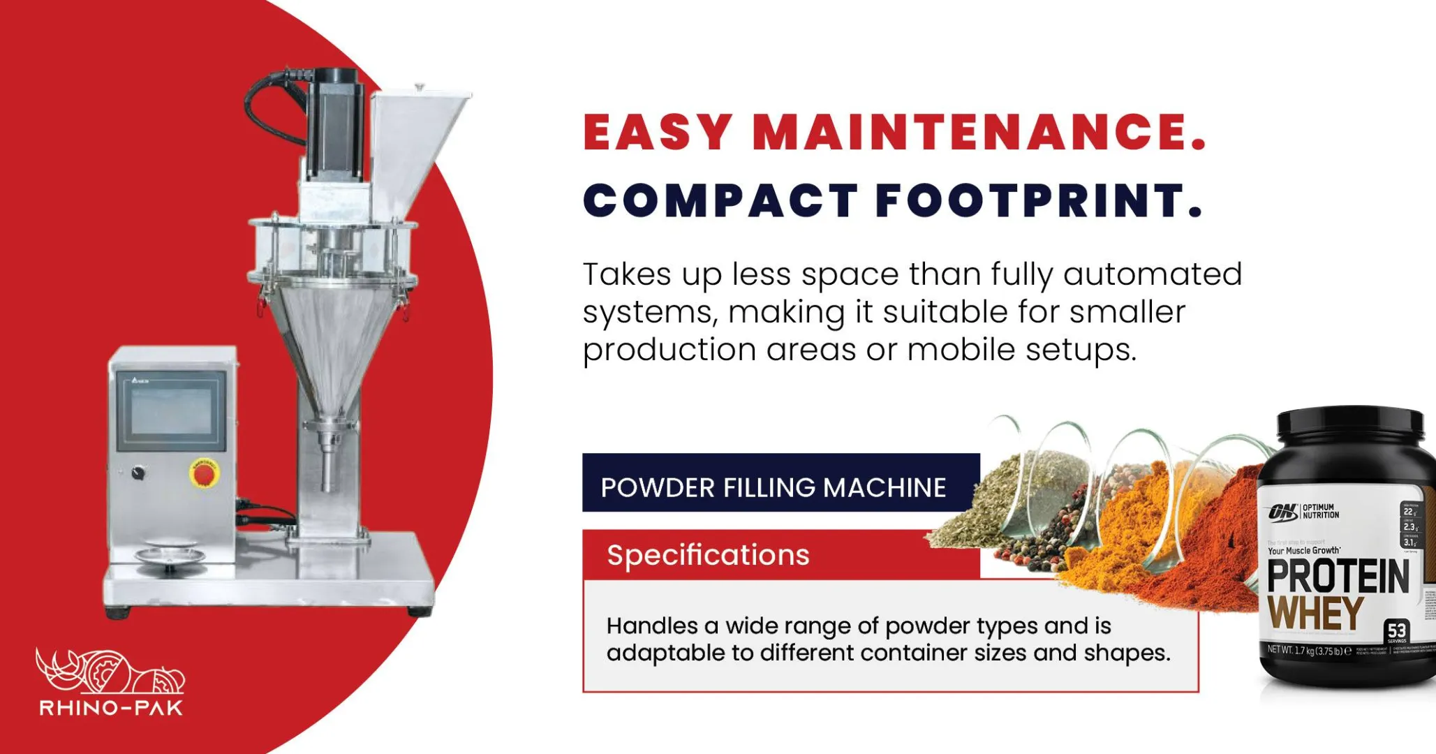 Powder Filling Machines | Rhino-pak
