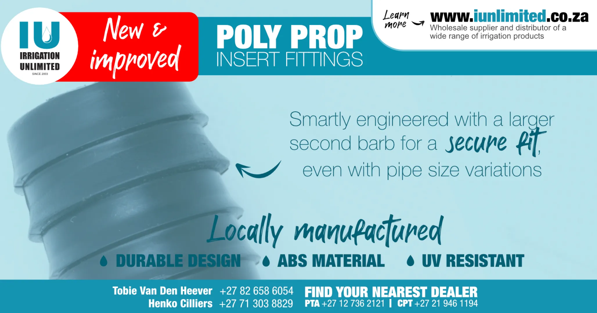 Poly prop insert fittings | Irrigation Unlimited