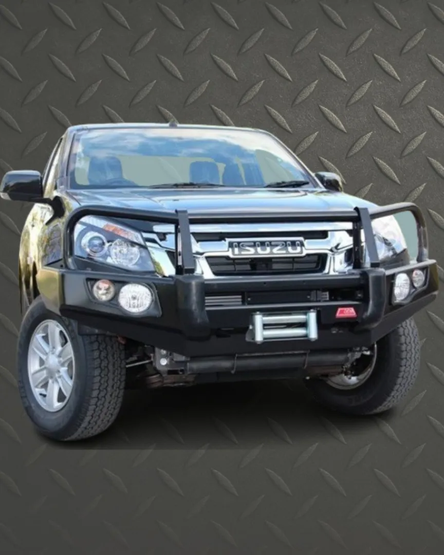 ISUZU RT50 2013-2016: POST TYPE FRONT BUMPER REPLACEMENT BULLBAR | Winch-In
