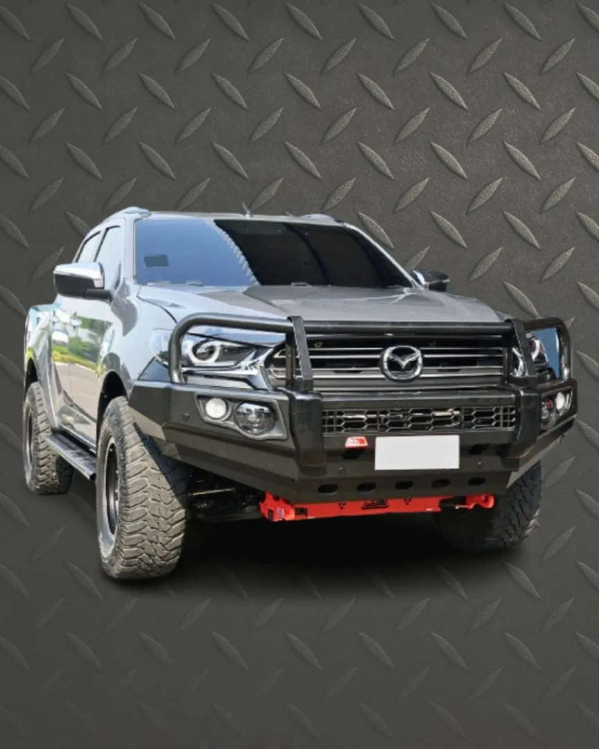 MAZDA BT50 NEW MODEL 2021 to current: POST TYPE FRONT BUMPER REPLACEMENT BULLBAR | Winch-In