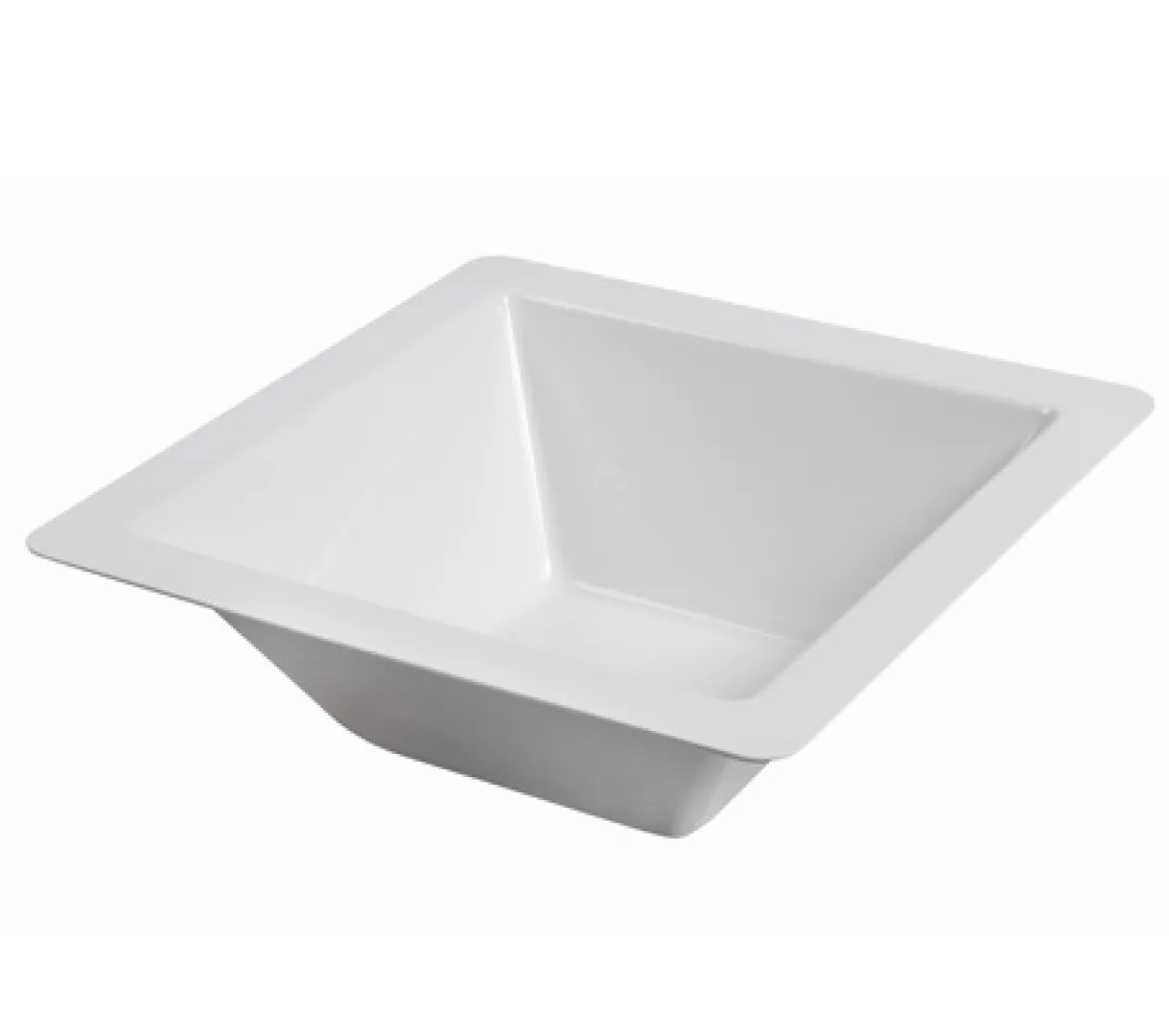 BSW0031 – Square Salad Bowl Large White | Blue Swallow