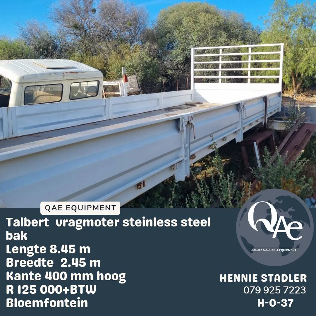 Talbert vragmotor steinless steel |  QAC Equipment