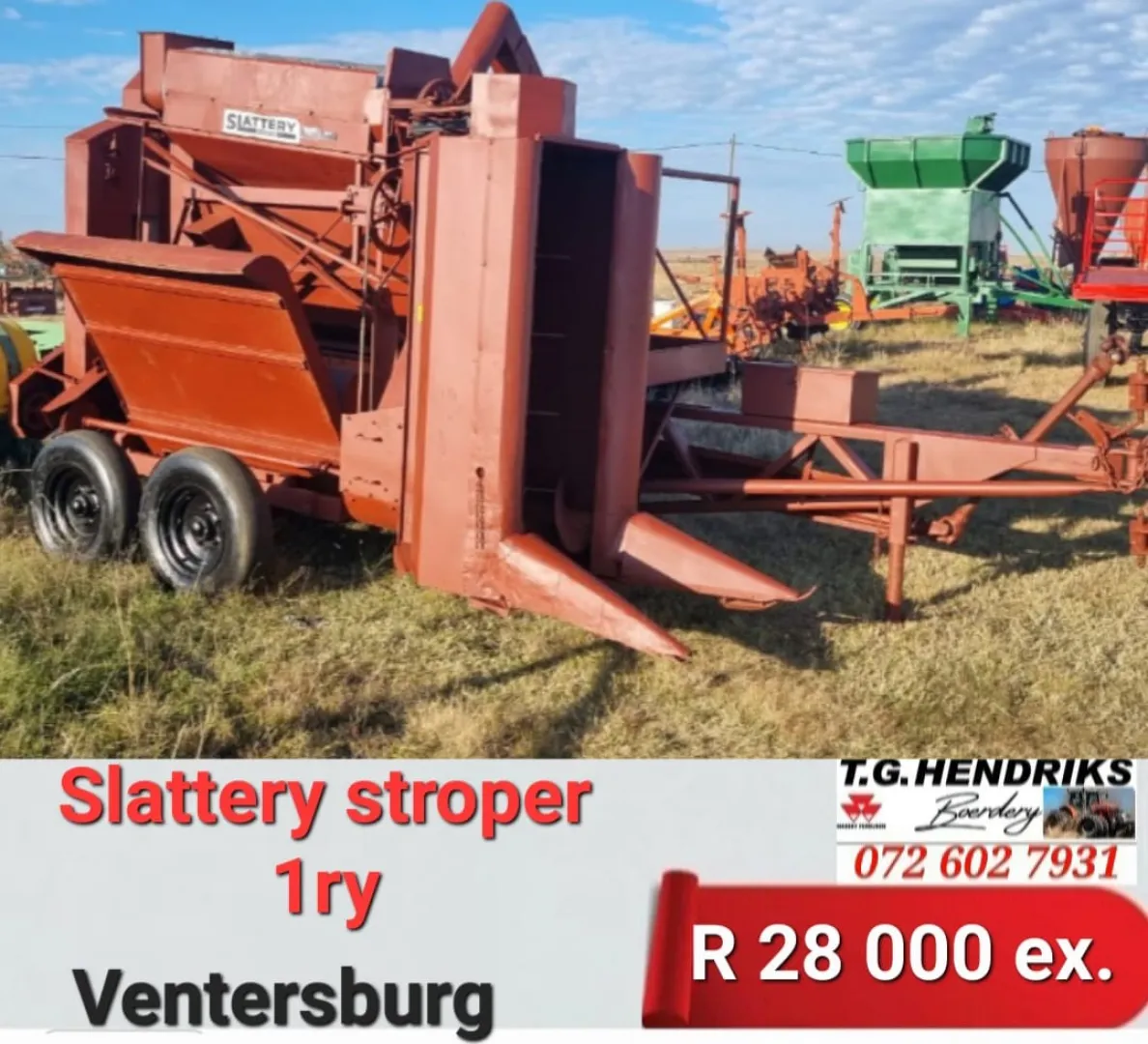 Slattery stroper 1 ry | T.G Hendriks boerdery