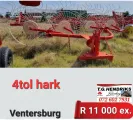 4-Tol hark | T.G Hendriks boerdery